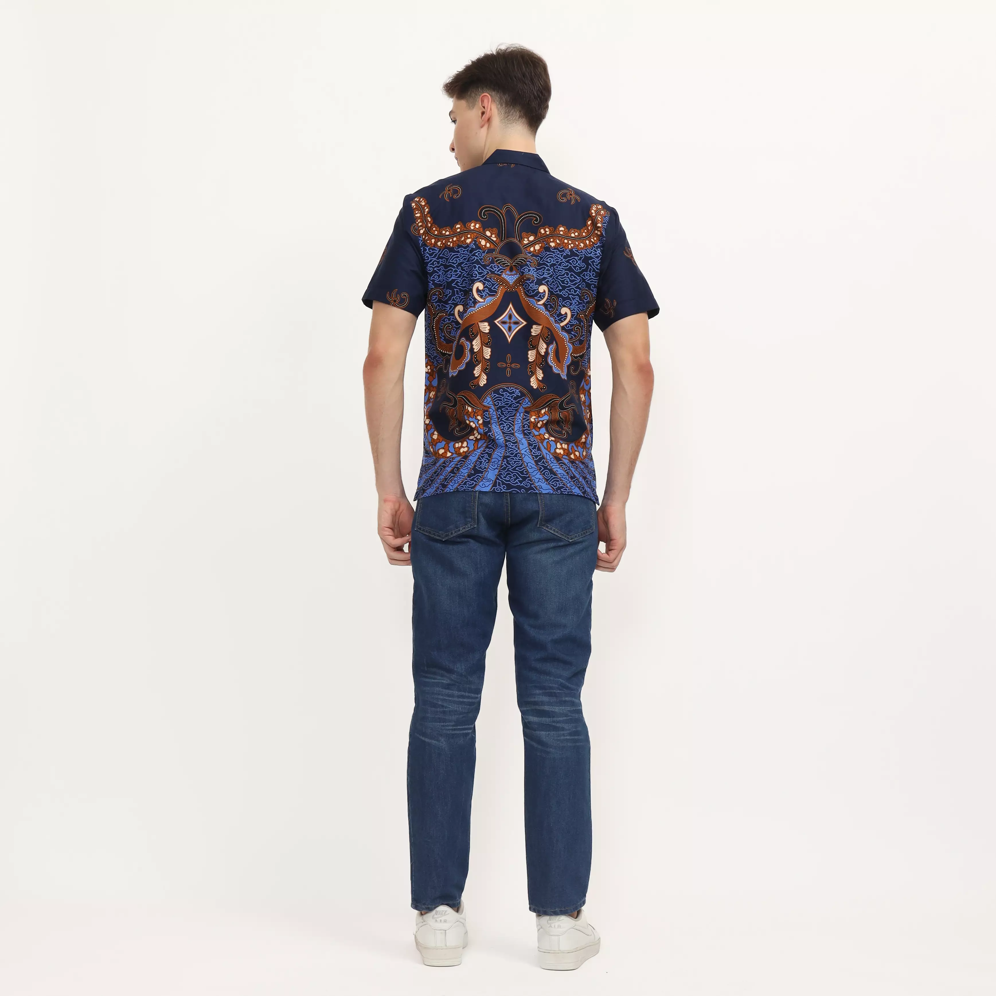 Kemeja Batik Pria - Bhatara Batik Dominic - Atasan Kemeja Batik Lengan Pendek