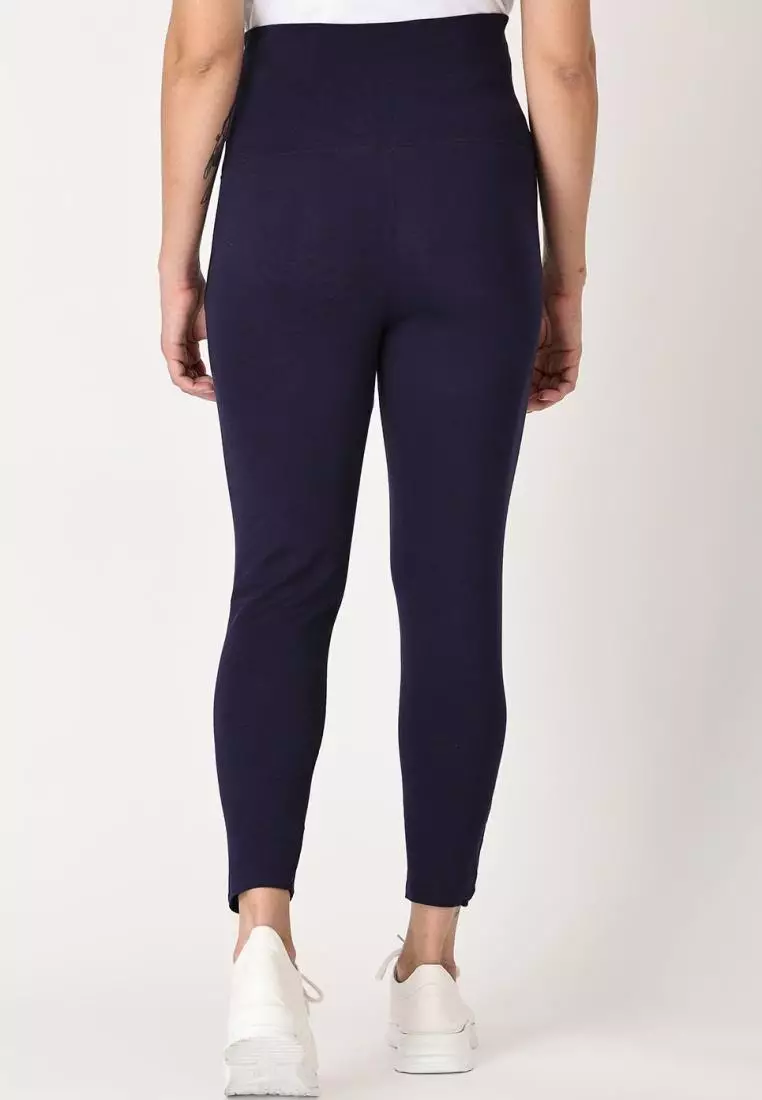 Comfy Maternity Leggings Navy Blue