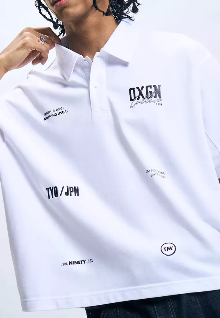 Graphic Boxy Polo