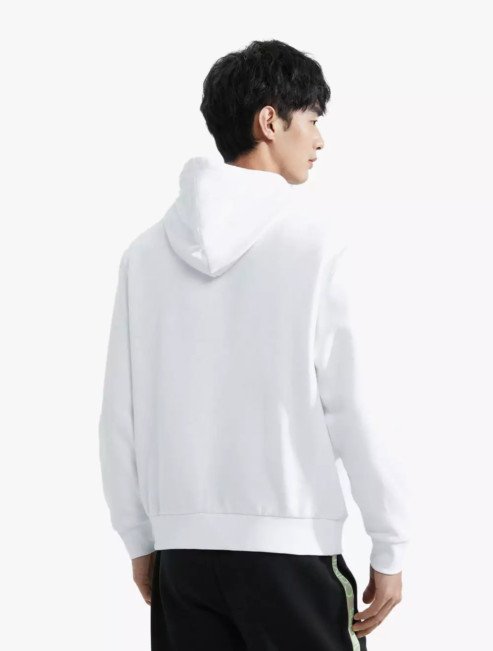 CALVIN KLEIN JEANS - ARCHIVE LOGO FLEECE HOODIE - white