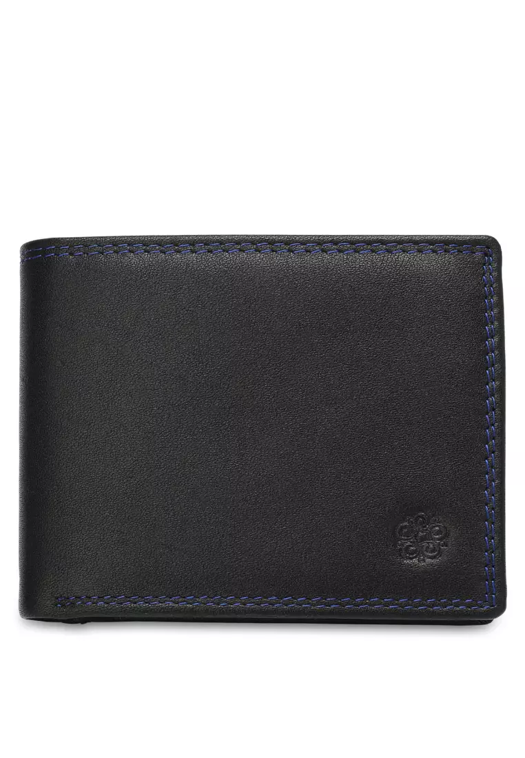 Men's Genuine Leather RFID Blocking Bi Fold Wallet (Dompet Bi Fold Pria Kulit Genuine RFID Blocking)