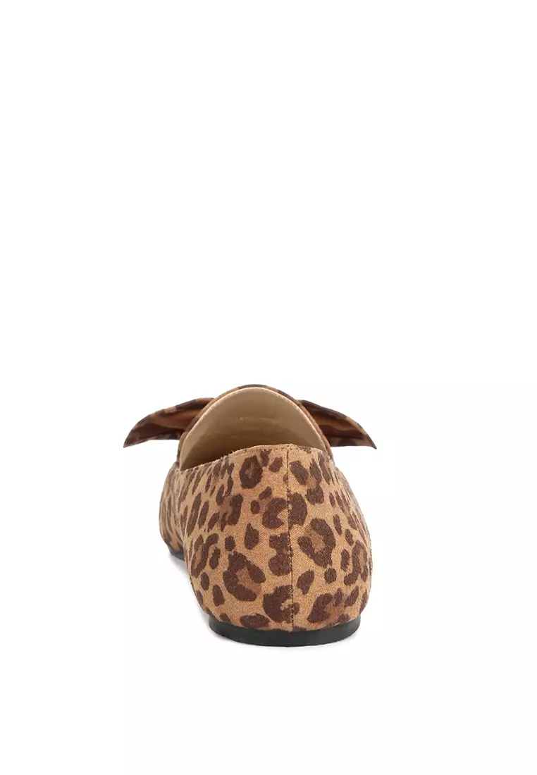 Sepatu Loafer Pita Macan Tutul