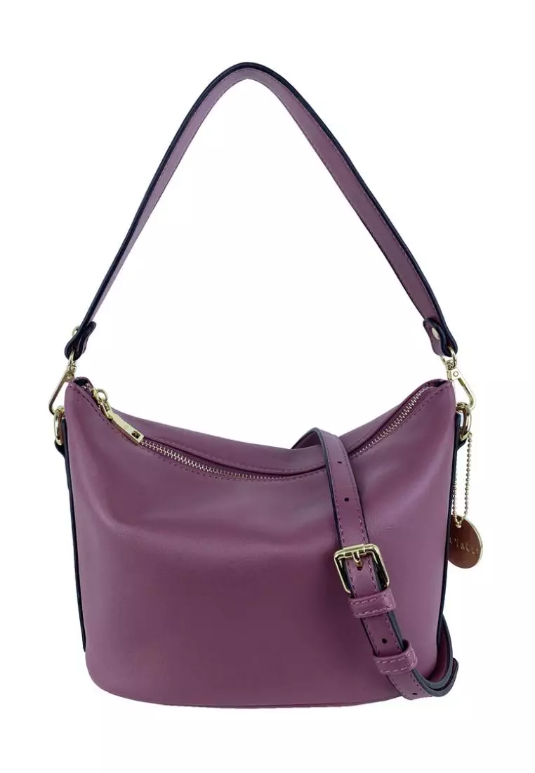 Purple coach hobo outlet bag
