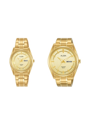 ALBA PHILIPPINES gold Alba By Seiko Gift Set Bundle For His & Hers (AN8032 + AV3544) 412B0AC7CC1901GS_1
