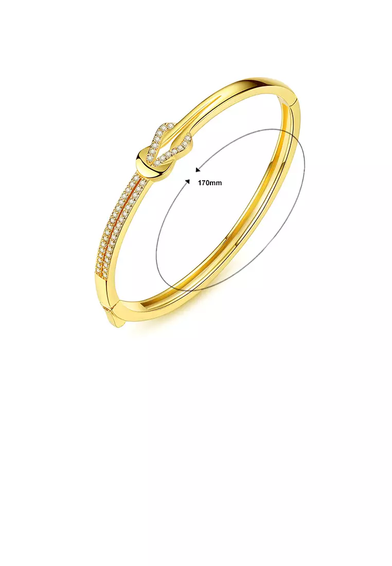 Gold knot bracelet sale