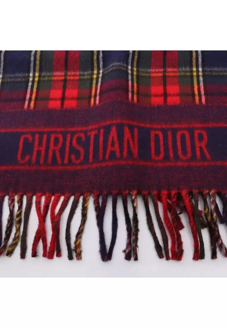Buy Christian Dior Pre-Loved Christian Dior large size check Scarf  display picture 1