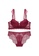 W.Excellence red Premium Red Lace Lingerie Set (Bra and Underwear) 875C5USB851055GS_1