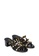 PAZZION black Studded Slide Sandals 055A8SHD31A5E1GS_2