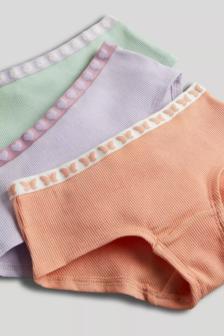 Mothercare 3 Pack Pink Hipster Briefs - Celana Dalam Anak Perempuan (Pink)