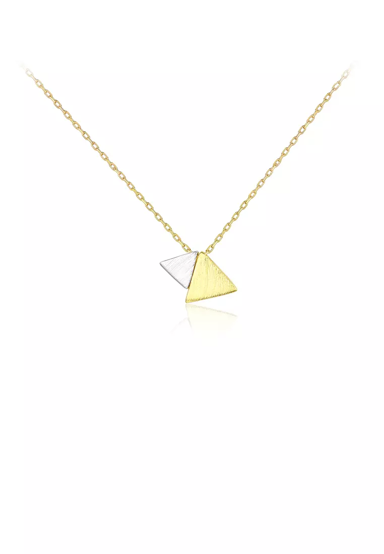 Gold 2025 triangle pendant