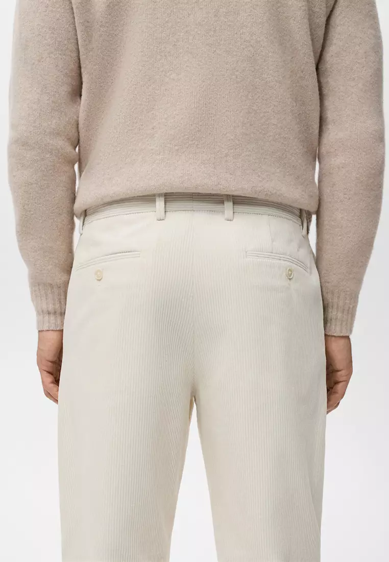 Corduroy Regular-Fit Trousers