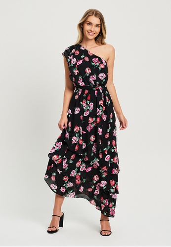 Tussah Women's Adeline Midi Dress - Deep Red | Catch.com.au