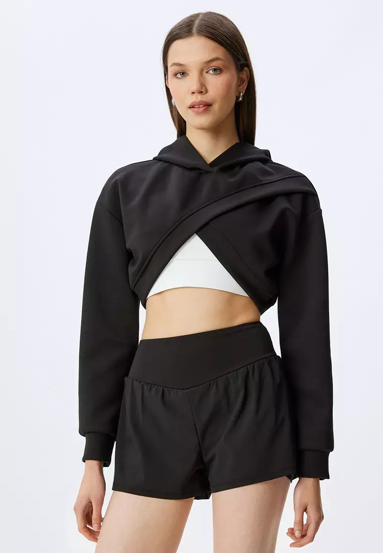Asymmetric Crop Hoodie