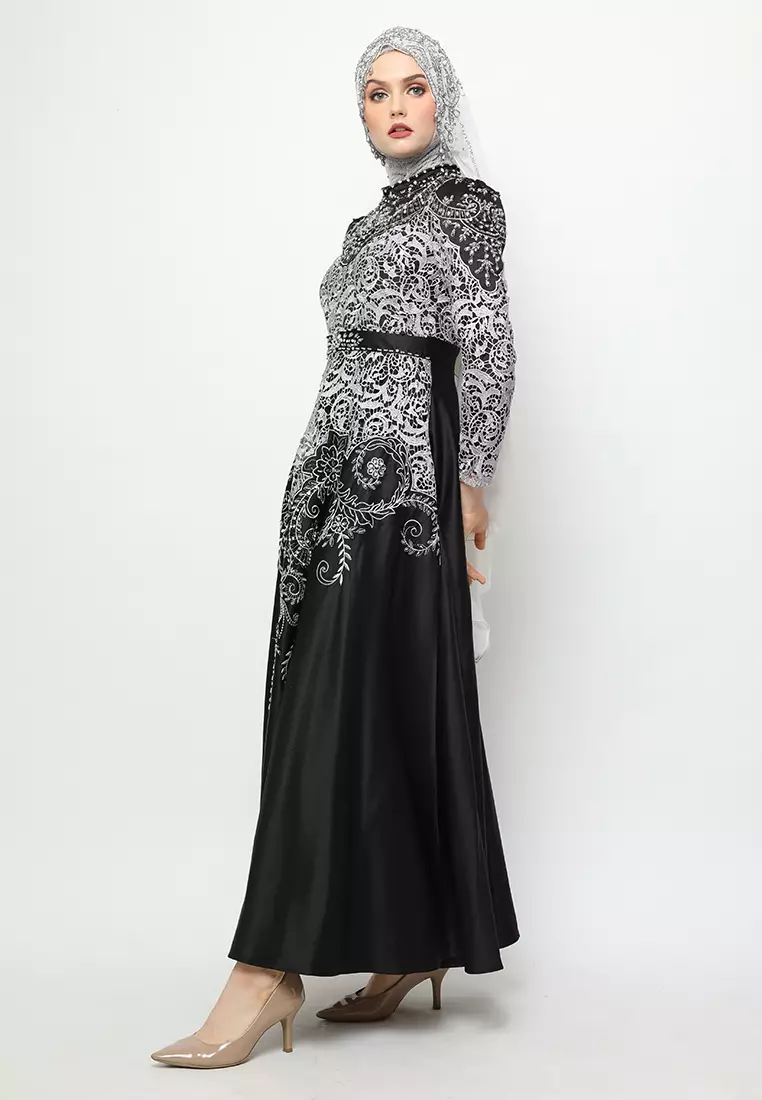 Bibiq Gamis Brokat Satin