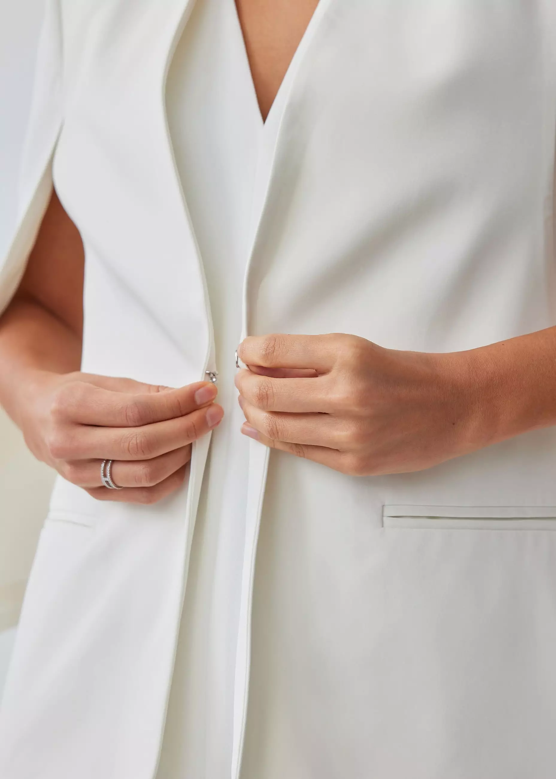 Blazer Wanita - Audrey Tailored Cape Blazer