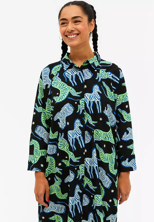 Oversized shirt store dress monki