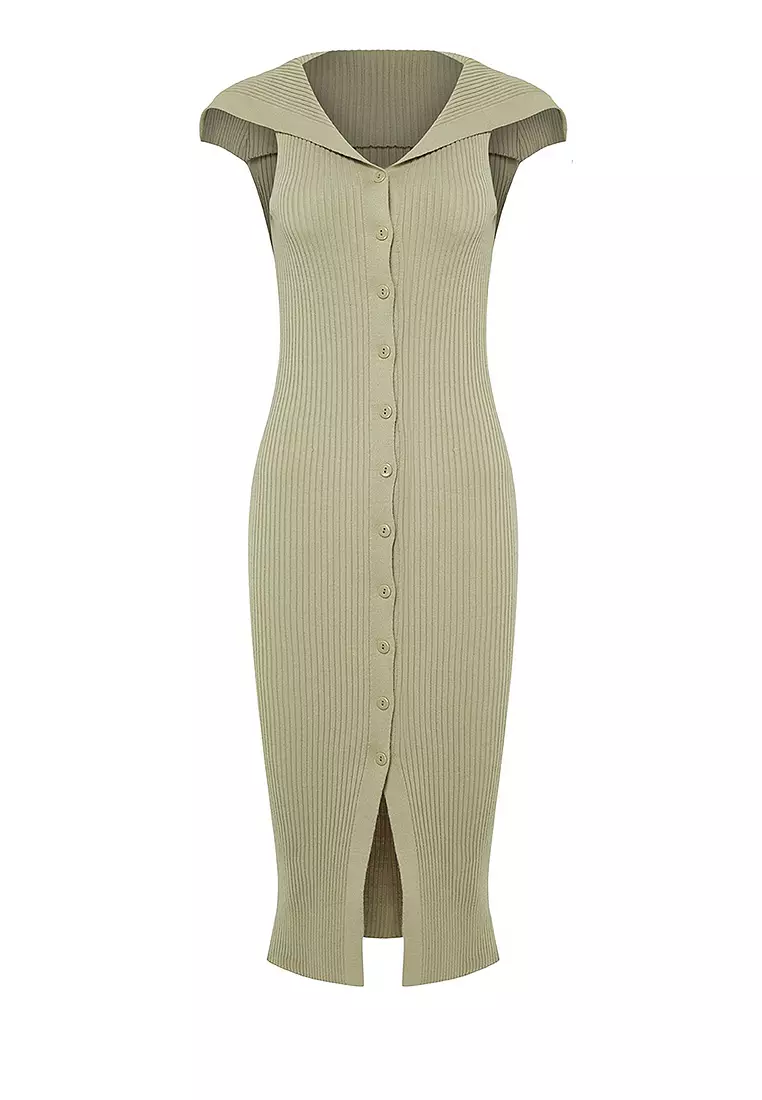 Oversized Collar Dress