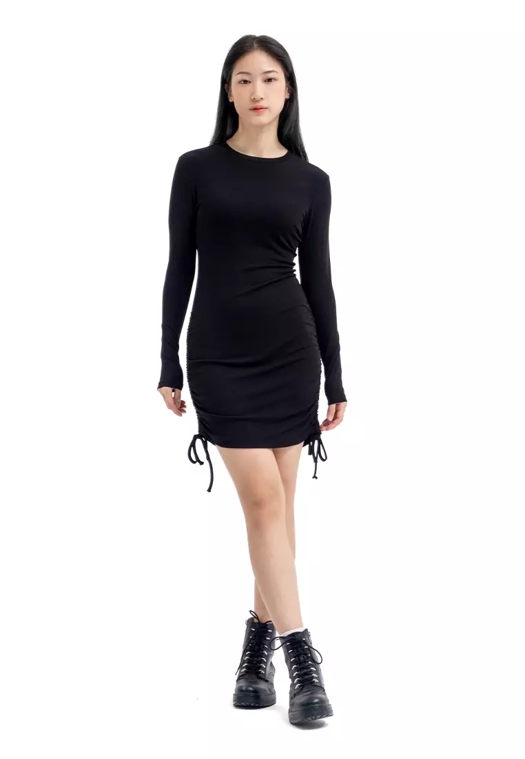 princess polly baby blue dress Long Sleeve Spandex Bodycon Mini Dresses main image 0