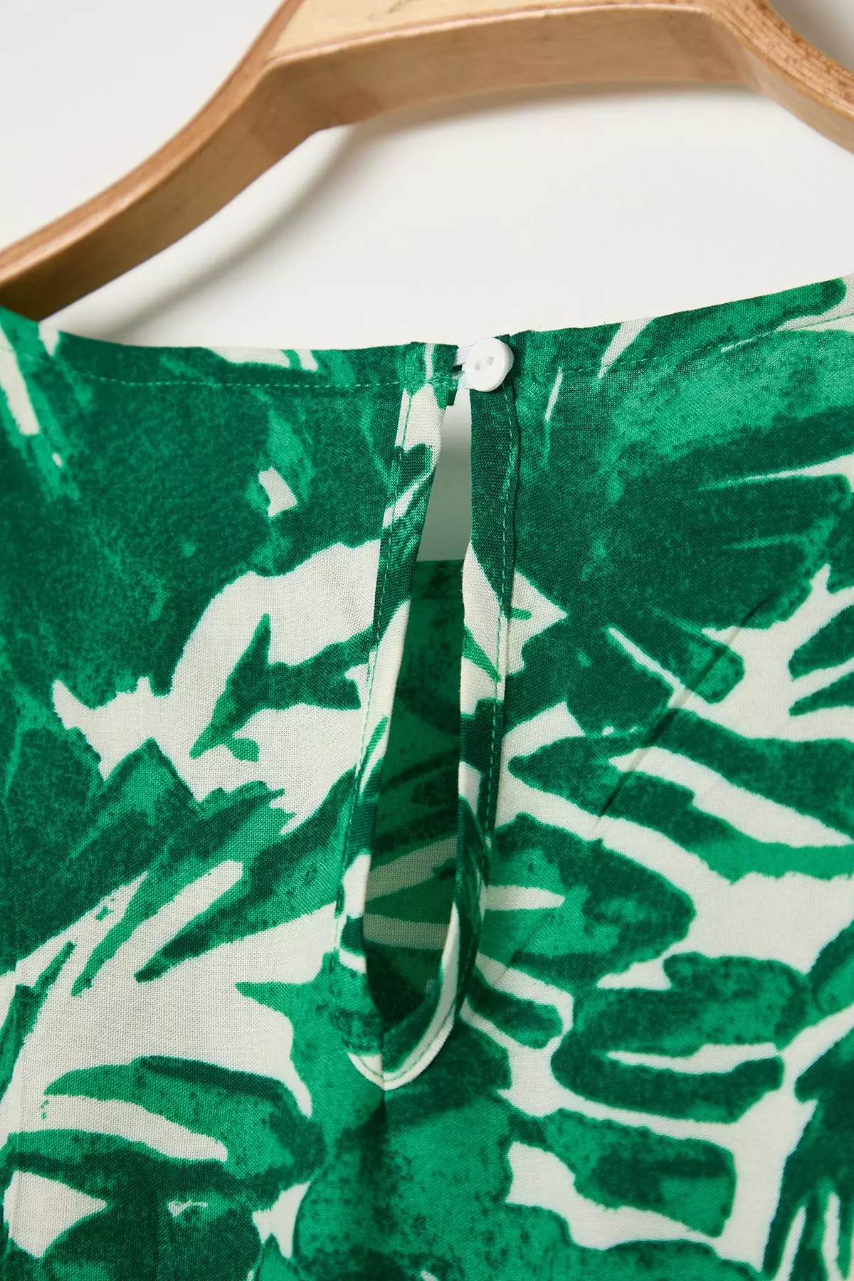 Tropical Floral A-Line Viscose Mini Woven Dress