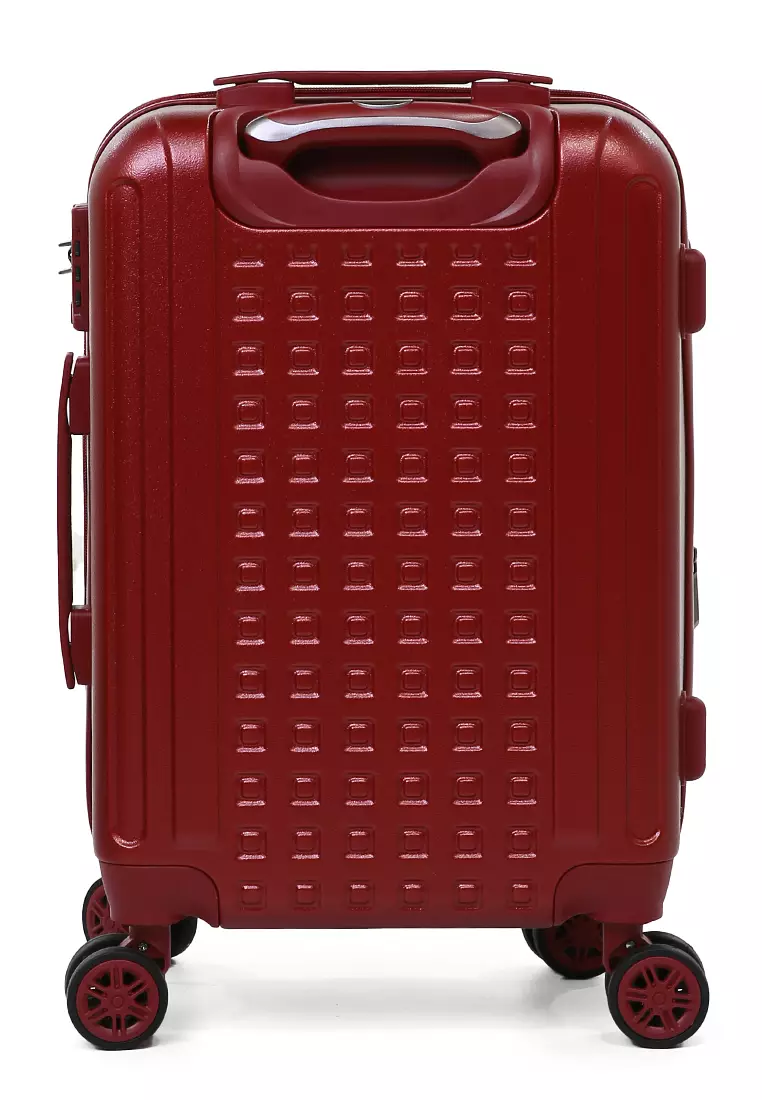 Carlton Koper Hardcase TSA Lock Unisex Size 20 Inch Suitcase Large Compartment Expander Zipper Material Polycarbonate ORIGINAL - Red