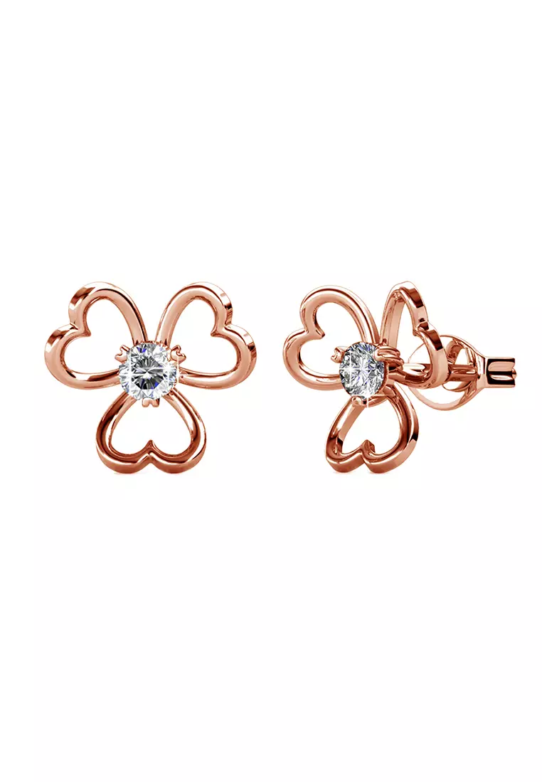 Tri Love Earrings RG - Anting Crystal Swarovski by Her Jewellery