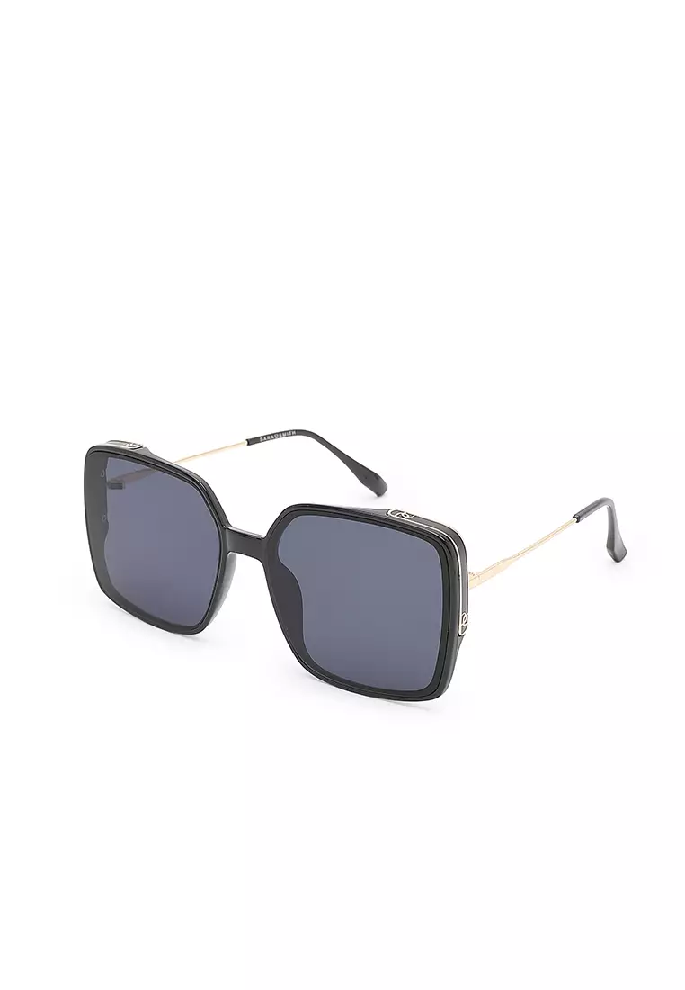 Unisex Fashion Sunglasses - Glossy Black / Grey
