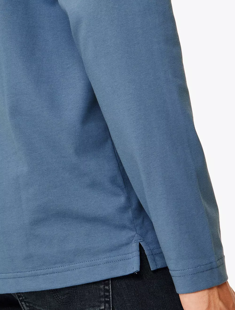 Calvin Klein Jeans - Relaxed Long Sleeve Fashion Graphic T-Shirt - Blue - blue