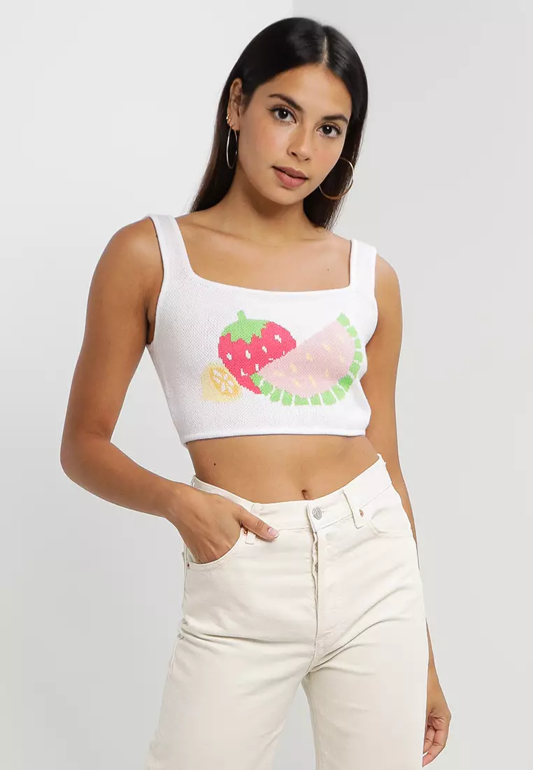 Peppermayo Picnic Basket Knit Crop