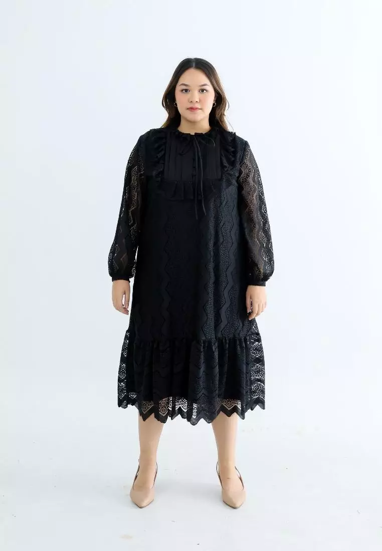 Plus Size Party Dress New Antoinette Black