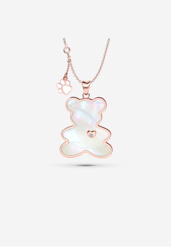 Vinstella Jewellery silver Vinstella Luvis Bear – Mother Of Pearl (Rose Gold) 4B063AC0C05344GS_1