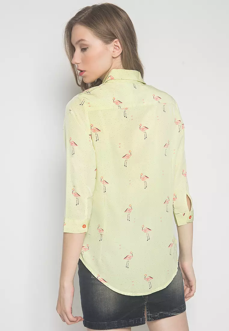 LGS - Kemeja Casual Wanita - Lengan Panjang - Kunging - LSH.381.S1265L.513.C L/S