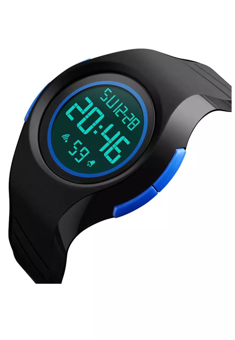 Jam Tangan Casual Digital Pria Stopwatch Alarm Waterproof Strap Tali Material Silicone YU72 ORIGINAL