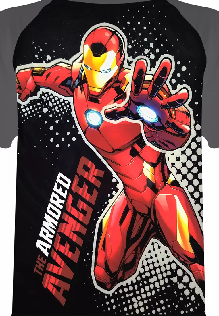 Buy Marvel Iron Man Short-Sleeved Rashguard With Back Zipper