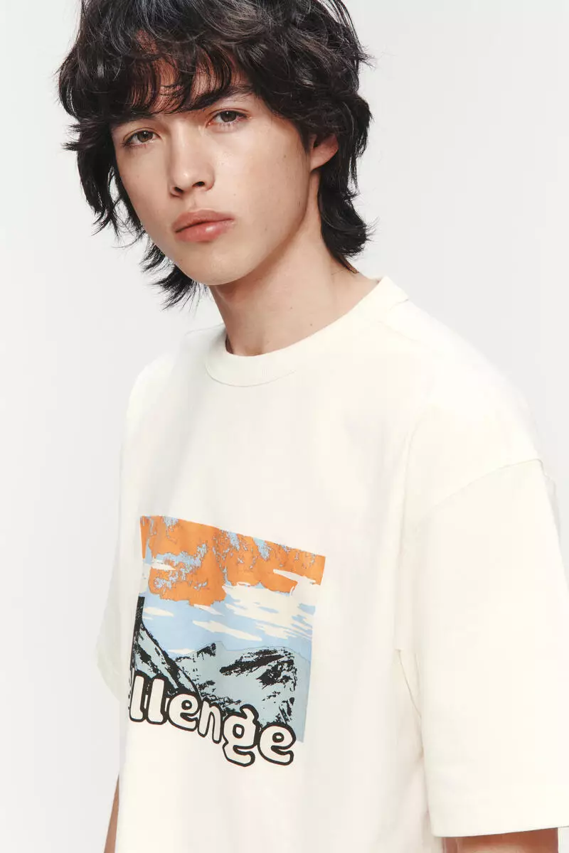 Loose Fit Printed Cotton T-shirt