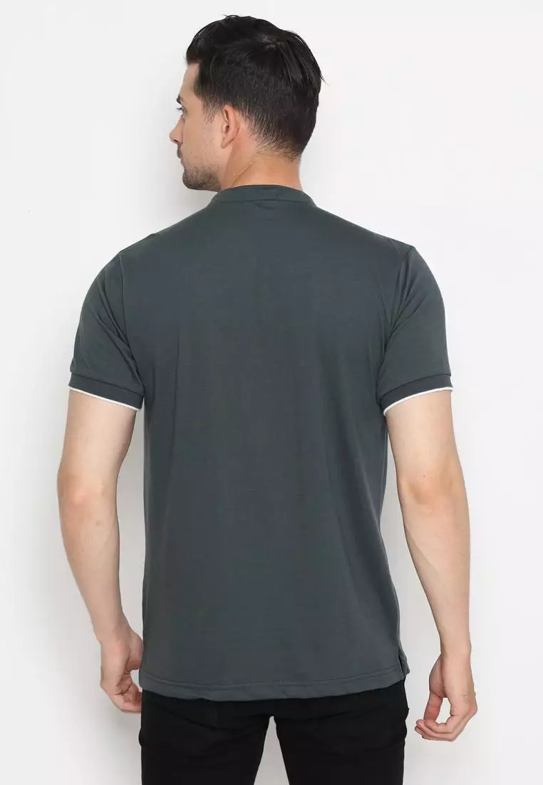 Matsuda Kaos Polos 20s Kragh Shanghai Pria Nakatsu