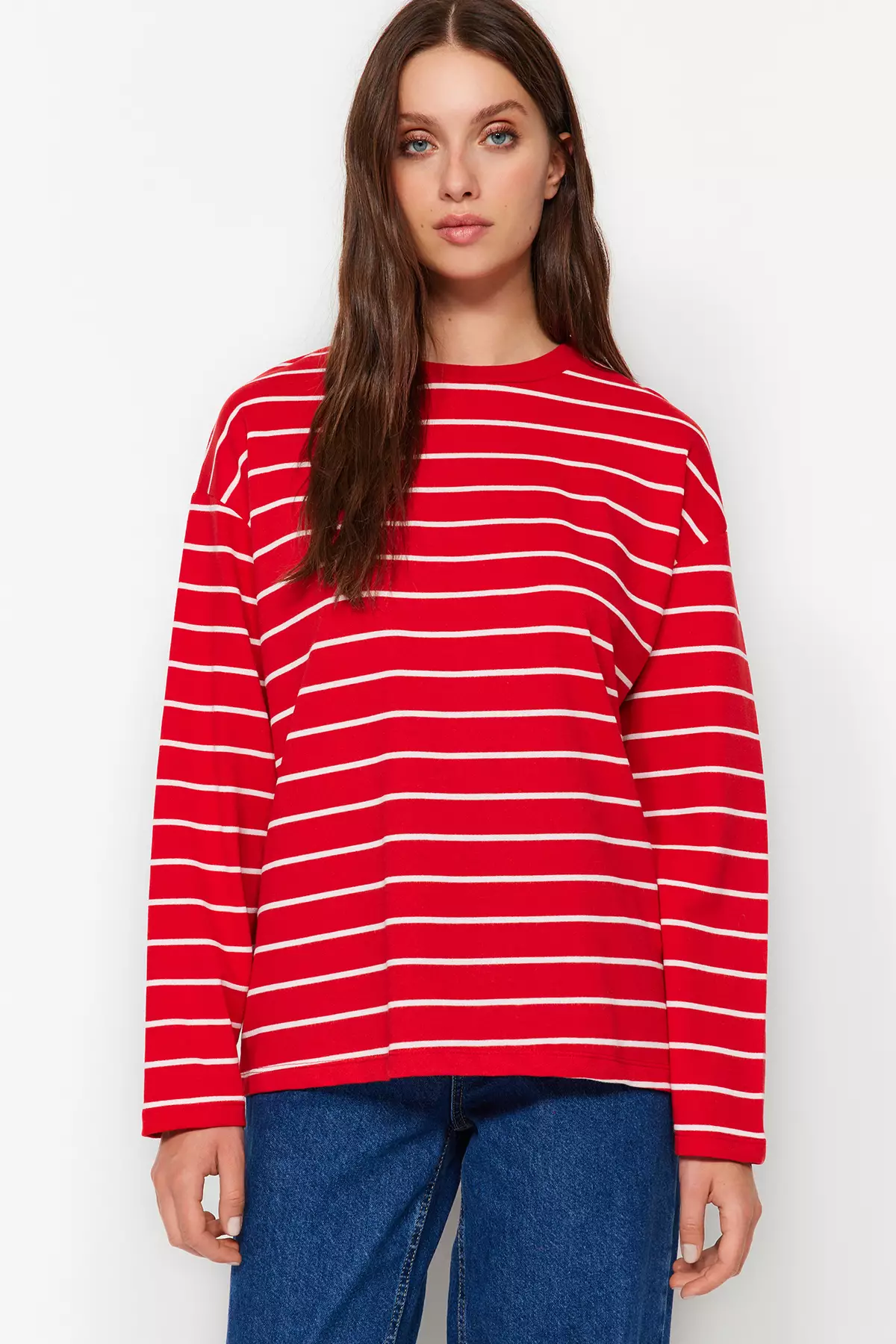 Striped Oversized Sweatshirt