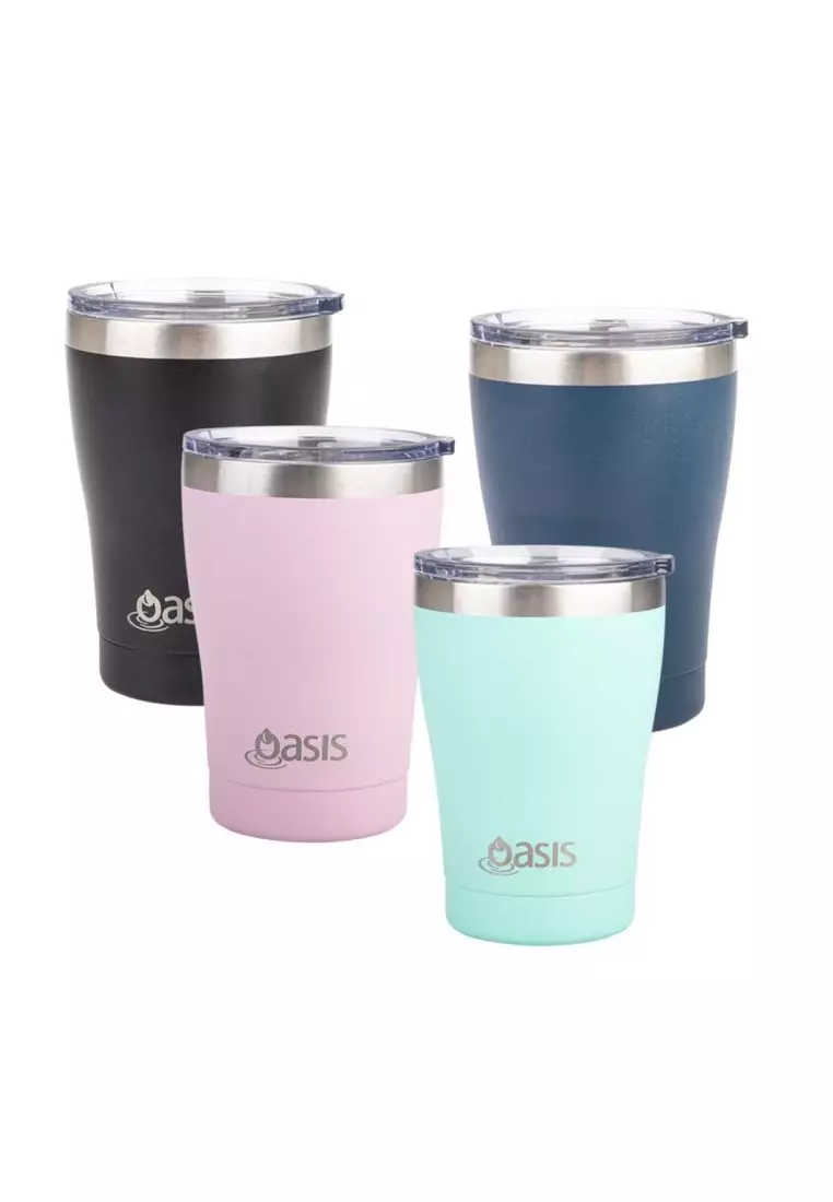 Oasis Stainless Steel Insulated Cup With Lid 350ML - Matte Mint