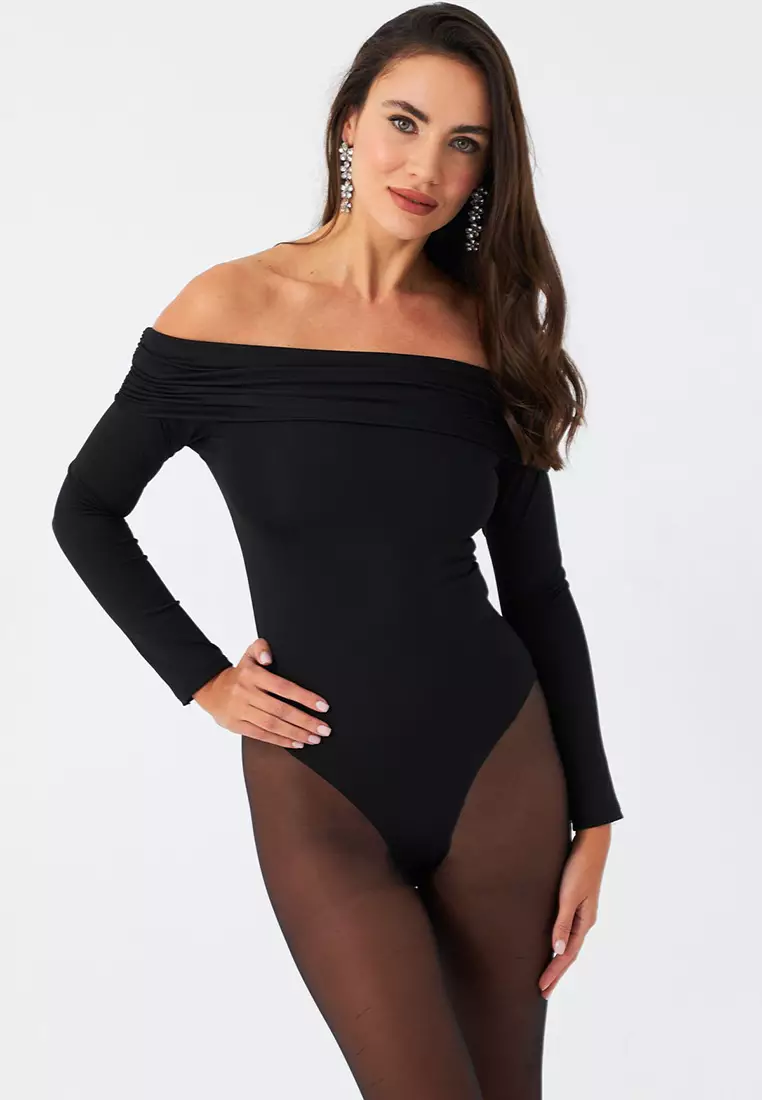 Madonna Collar Snap Bodysuit