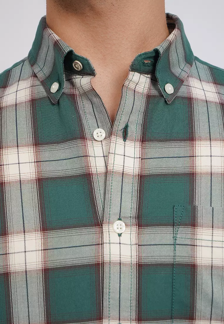 Regular Fit Long Sleeve Checks Shirt