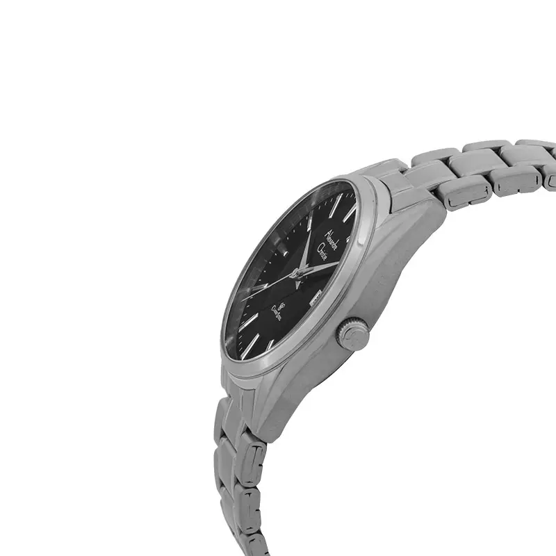 Jam Tangan Wanita Alexandre Christie Classic Steel AC 8681 LD BSSBA Ladies Black Dial Stainless Steel Strap