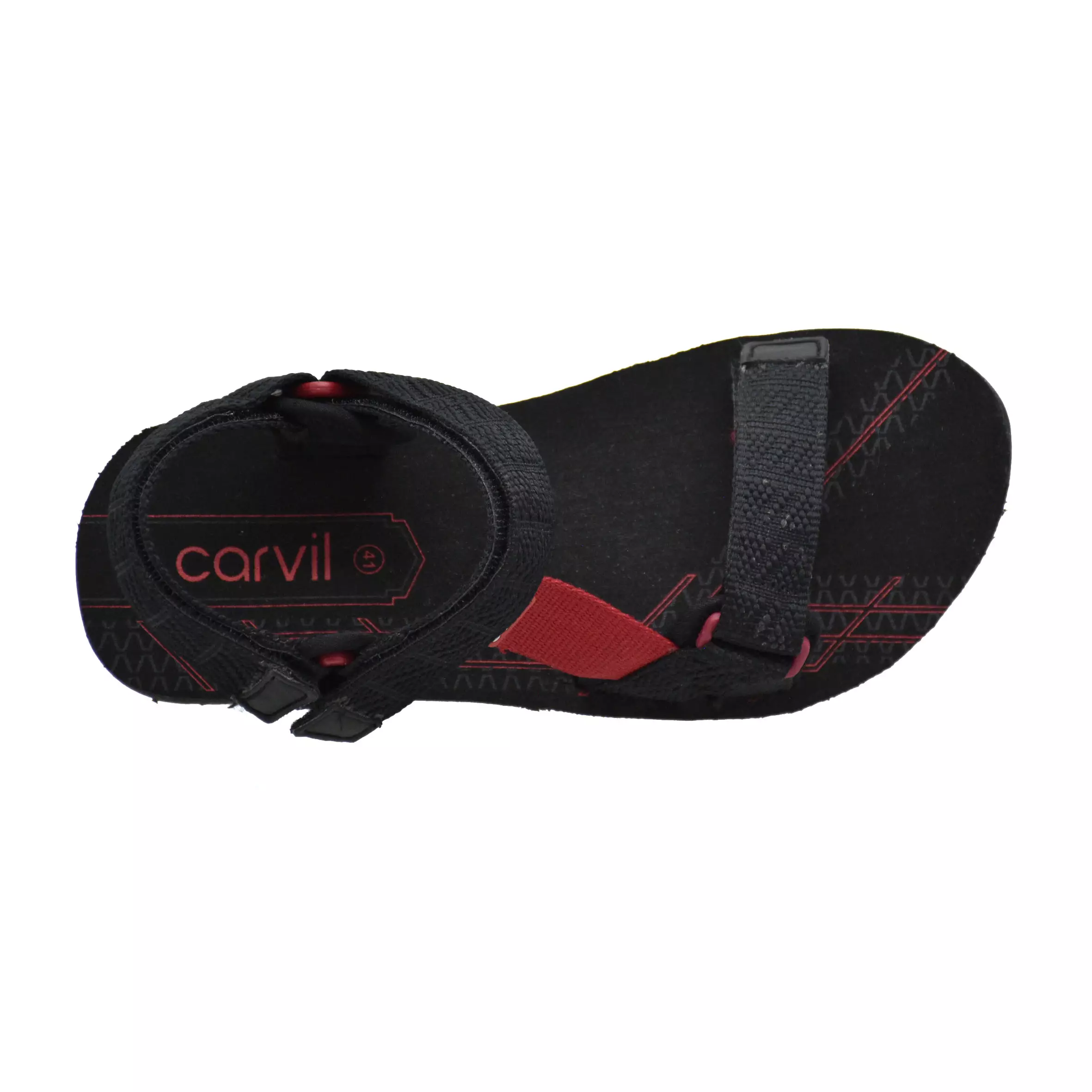 Carvil Sandal Gunung Pria Mandala-GM Black/Red