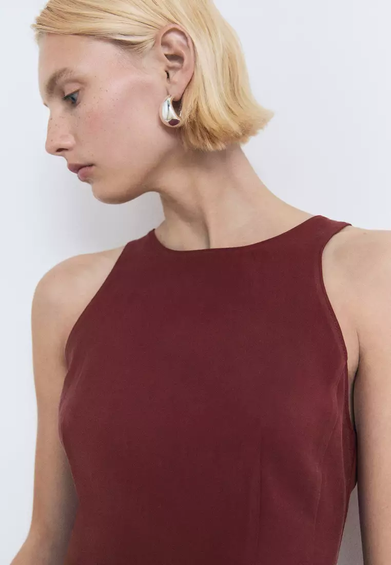 Halter-Neck Flared Top