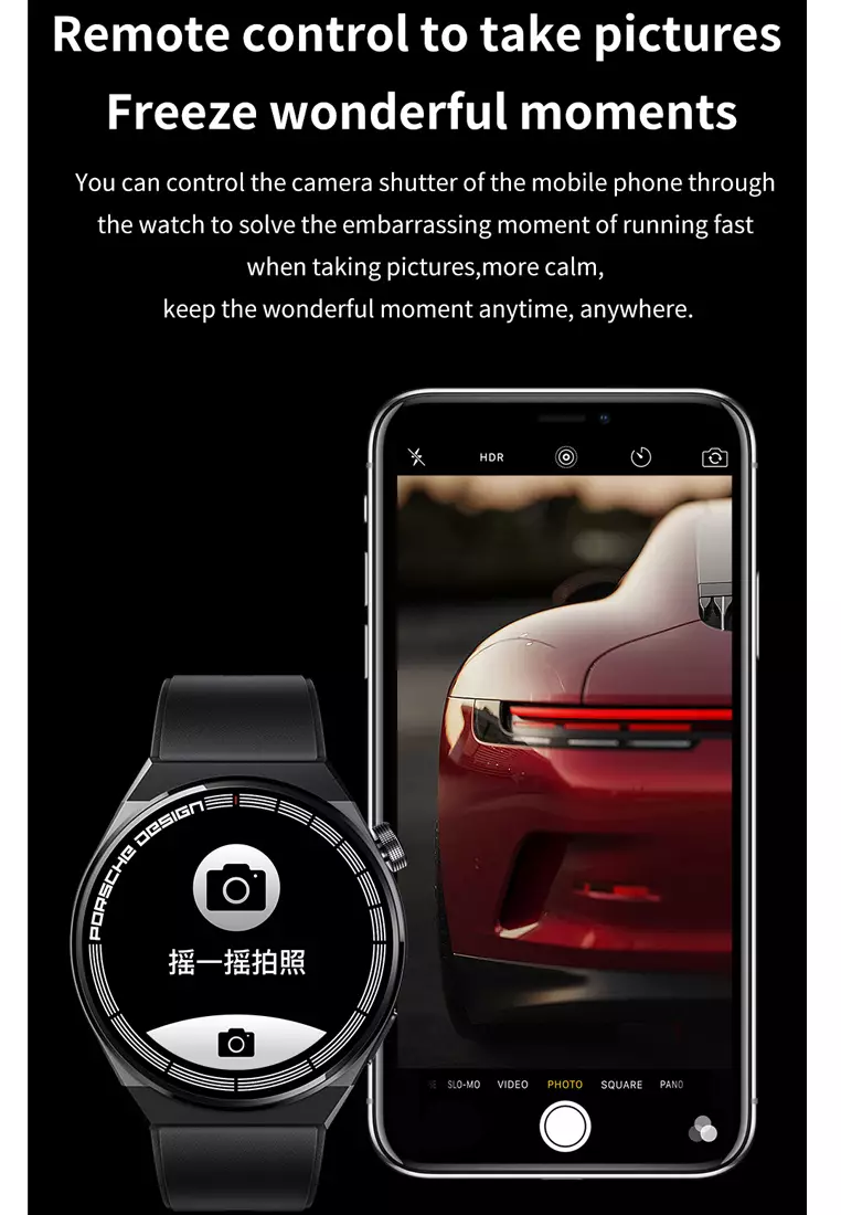 SmartWatch GT8 Anti Air Original Layar Terang 1.28''Pemantauan Tidur Alat pengukur langkah Jam Pintar blacksilver