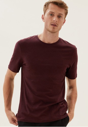 Marks & Spencer multi Slim Fit Pure Cotton Crew Neck T-Shirt 26D01AA797E9E6GS_1
