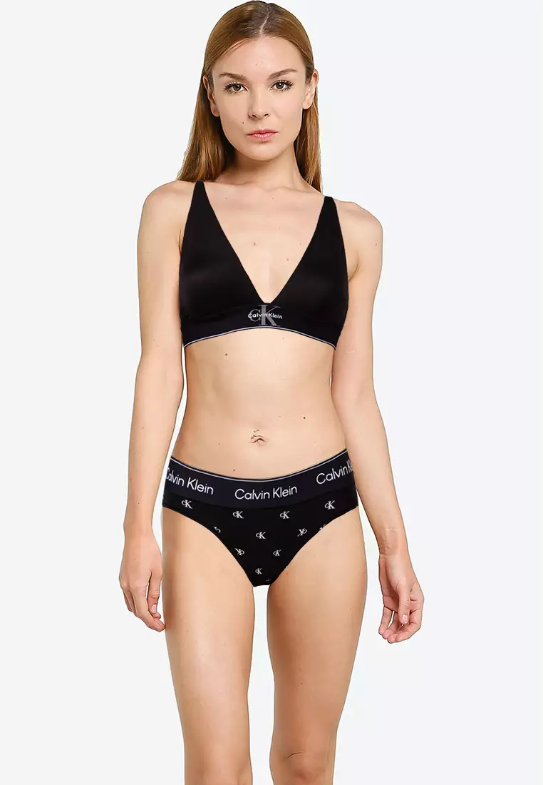印花商標超細纖維三角胸圍 - Calvin Klein Underwear