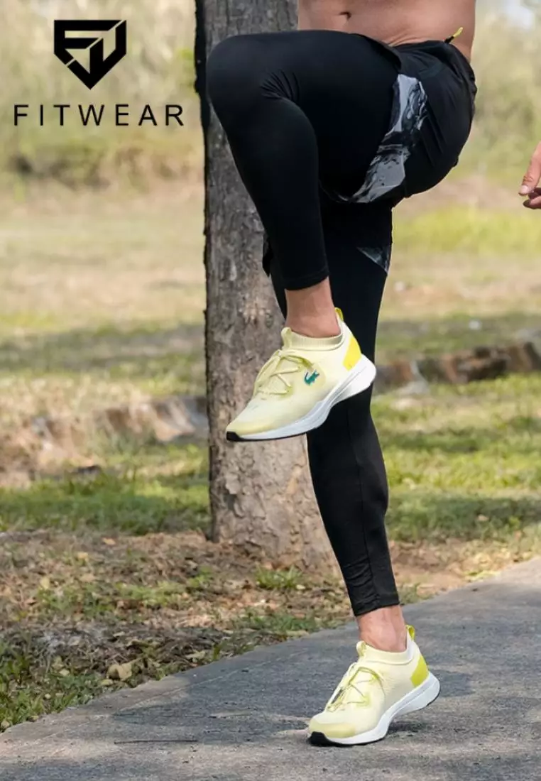 Fitwear - Celana Lari + Legging Pria WILLIAM MARBLE SHORT - BLACK MARBLE