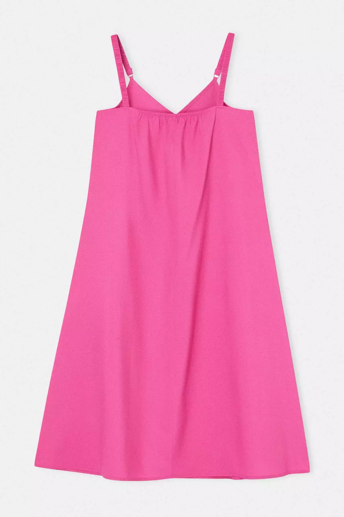 Beachwear Pink Maxi Length Voile Woven Plus Size Beach Dress Tbbss26Ah00106