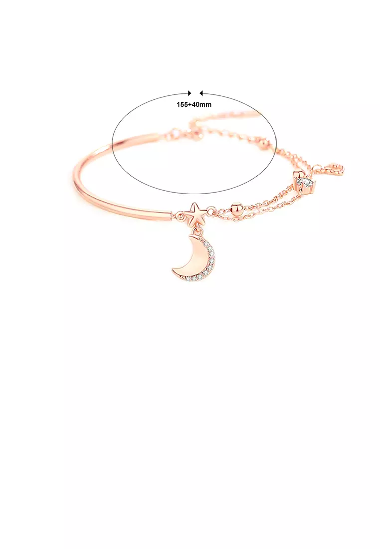 Gold moon bracelet sale