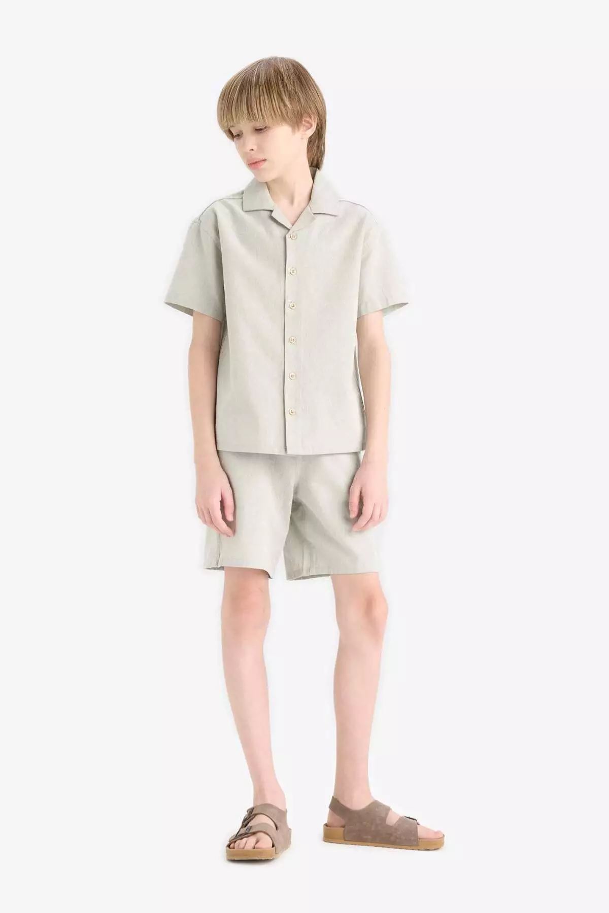 Boy's Elastic Waist Shorts E3317A825Hs