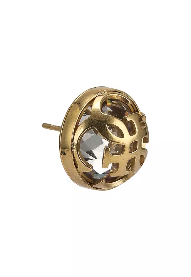 Gold guess earrings outlet